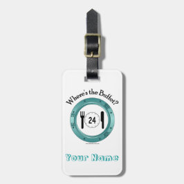 Etiqueta De Bagagem Onde está o Tag da bagagem do bufete