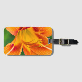 Etiqueta De Bagagem Orange Lily