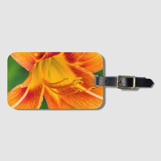 Etiqueta De Bagagem Orange Lily (Frente Horizontal)