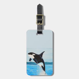 Etiqueta De Bagagem Orca Painting