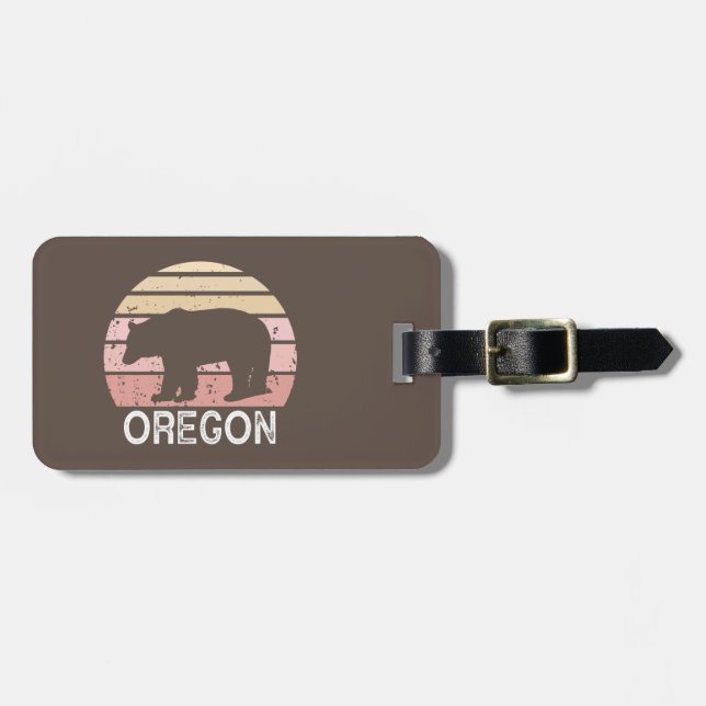 Etiqueta De Bagagem Oregon Bear (Frente Horizontal)