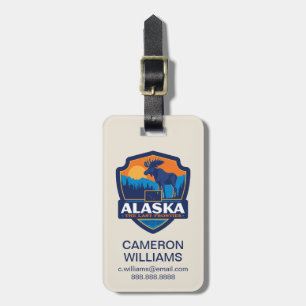 Etiqueta De Bagagem Orgulho   Alaska do estado