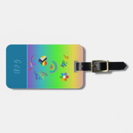 Etiqueta De Bagagem orgulho gay mês de lgbtq colorido