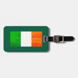 Etiqueta De Bagagem Orgulho Irlandês de Boston MA – Bandeira Irlandesa