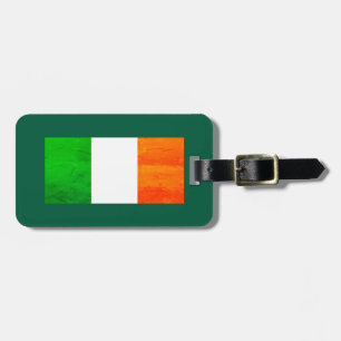 Etiqueta De Bagagem Orgulho Irlandês de Boston MA – Bandeira Irlandesa