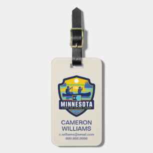 Etiqueta De Bagagem Orgulho Minnesota do estado
