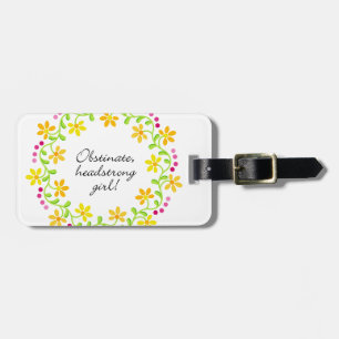 Etiqueta De Bagagem Orgulho obstinado obstinado & preconceito de