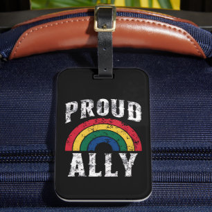 Etiqueta De Bagagem Orgulho Rainbow Orgulho Ally Orgulho Lésbica Vinta