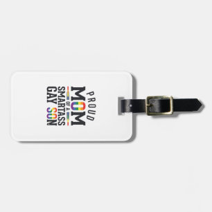 Etiqueta De Bagagem Orgulhosa Mãe de um Filho Gay Arrogante Camisa Vin