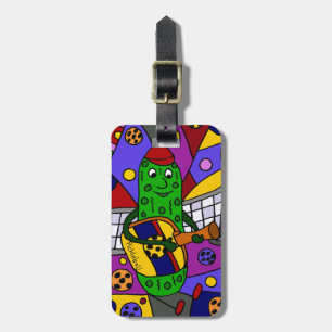 Etiqueta De Bagagem Original engraçado da arte abstracta de Picklebal