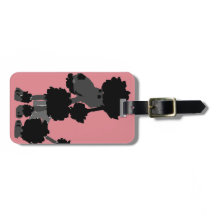 Original preto engraçado da arte da caniche