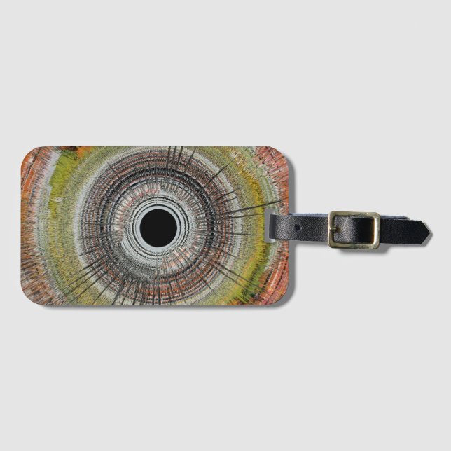 Etiqueta De Bagagem Original spin art (Frente Horizontal)