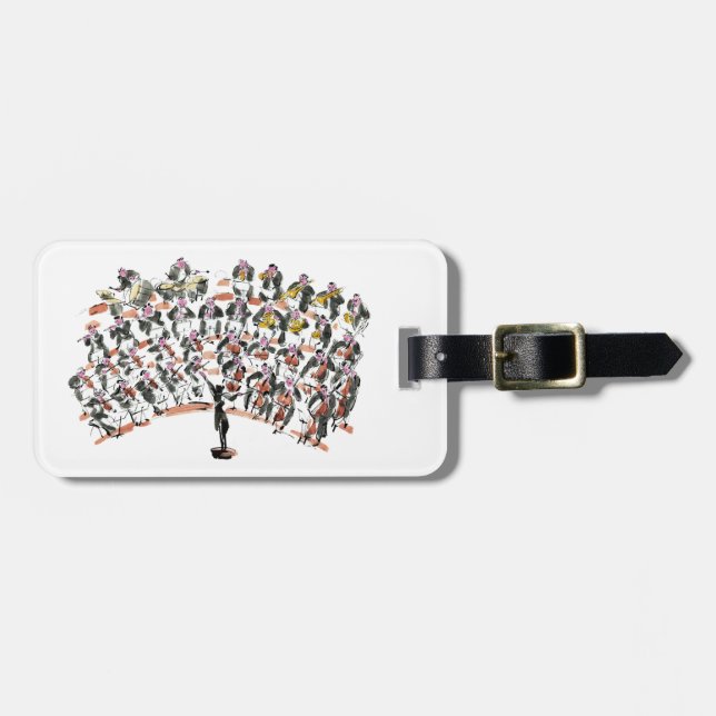 Etiqueta De Bagagem Orquestra (Frente Horizontal)
