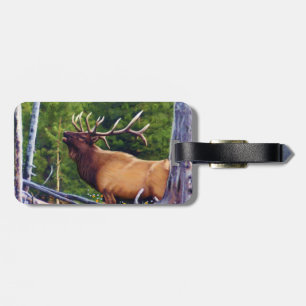Etiqueta De Bagagem Os alces Bull do Bugler
