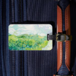 Etiqueta De Bagagem Os Auvers Dos Campos De Trigo Verde Van Gogh. Impr<br><div class="desc">A etiqueta de bagagem de Van Gogh "Green Wheat Fields,  Auvers". Arte impressionista de verão.</div>