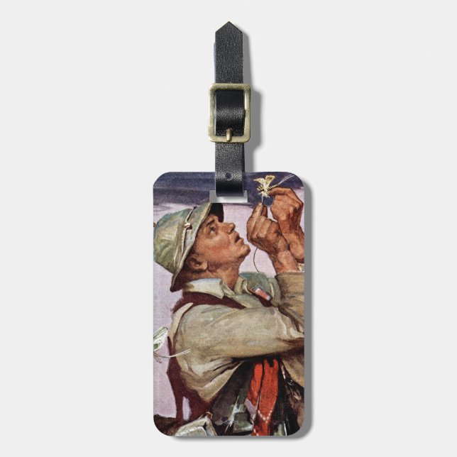 Etiqueta De Bagagem Os peixes estão saltando (Frente Vertical)