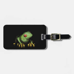 Etiqueta De Bagagem Os produtos verdes do sapo de árvore personalizam