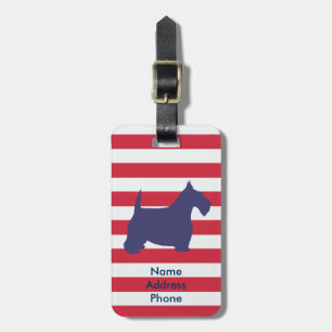 Etiqueta De Bagagem Os Scottish Terrier personalizam