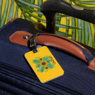 Etiqueta De Bagagem Oshun Goddess Sunflower