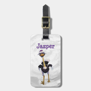 Etiqueta De Bagagem Ostrich Corrente das Montanhas