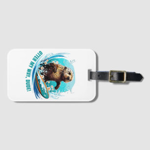 Etiqueta De Bagagem Otter 841 Surfing Otter Ela Rouba Surfboards Otte