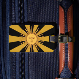 Etiqueta De Bagagem Ouro da Argentina Sun, Sol de Mayo / viagem