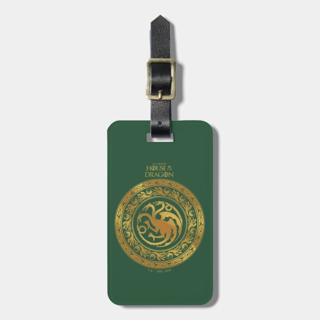 Etiqueta De Bagagem Ouro Targaryen Crest (Frente Vertical)