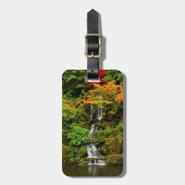 Etiqueta De Bagagem Outono, Heavenly Falls (Frente Vertical)