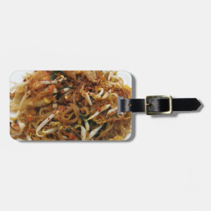 Etiqueta De Bagagem Pad Thai [ผัดไทย] Comida de Rua da Tailândia