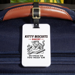 Etiqueta De Bagagem Padaria de Biscoitos gatinhos