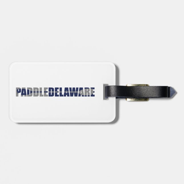 Etiqueta De Bagagem Paddle Delaware Kayaking (Traseira Horizontal)