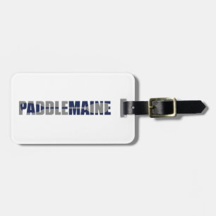 Etiqueta De Bagagem Paddle Maine Kayaking