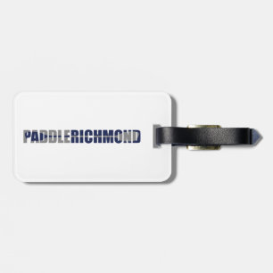 Etiqueta De Bagagem Paddle Richmond Virginia Kayaking