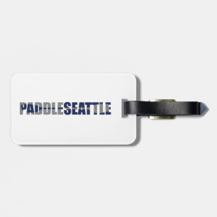 Etiqueta De Bagagem Paddle Seattle Kayaking