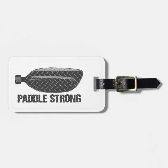 Etiqueta De Bagagem Paddle Strong (Frente Horizontal)
