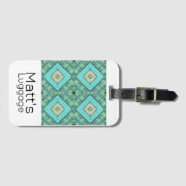 Etiqueta de bagagem - padrão arquitetônico por Jo