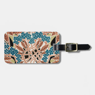 Etiqueta De Bagagem Padrão Art Nouveau #12