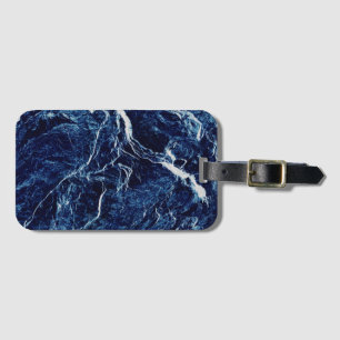 Etiqueta De Bagagem Padrão de Abstrato azul