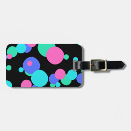 Etiqueta De Bagagem Padrão de Abstrato de bolhas