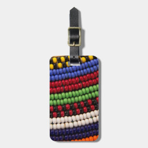 Etiqueta De Bagagem Padrão de Contas Tribal Massai