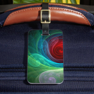 Etiqueta De Bagagem Padrão de cor de Abstrato de arte flexível de temp