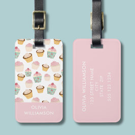 Etiqueta De Bagagem Padrão de Cupcake