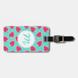 Etiqueta De Bagagem Padrão de Fruta de morango