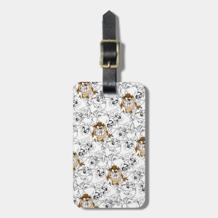 Etiqueta De Bagagem Padrão de Pop de cor da arte de linha TAZ™