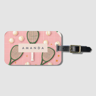 Etiqueta De Bagagem Padrão do suporte monograma personalizado para Tên