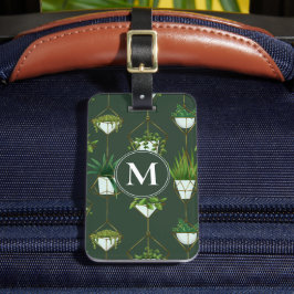 Etiqueta De Bagagem Padrão Geométrico do Agitador Doméstico