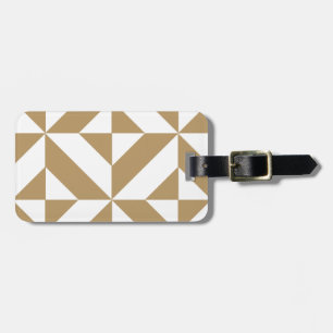 Etiqueta De Bagagem Padrão Geométrico Quente de Deco Cubo