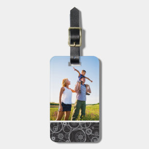 Etiqueta De Bagagem Padrão personalizado de Fotografias CogWheels