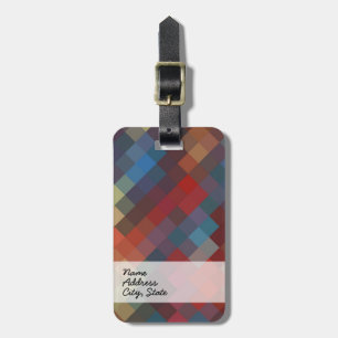 Etiqueta De Bagagem Padrão sem costura do Chevron Multicolor 8