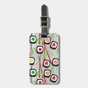 Etiqueta De Bagagem Padrão Sushi